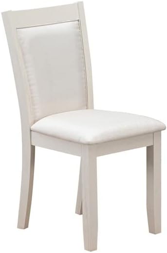 East West Furniture X097MZ001-9 9 Piece Kitchen Table Set Includes a Rectangle Dining Table with X-Legs and 8 Cream Linen Fabric Parson Dining Room Chairs, 40x72 Inch, Multi-Color