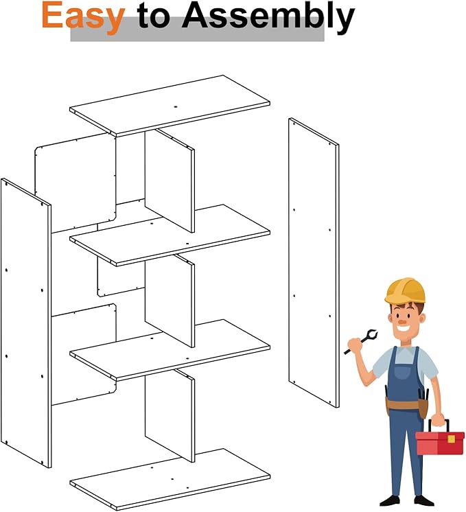Sweetcrispy 6 Cube Storage Organizer - Open Cube Bookshelf with 3 Removable Back Panels, Display Storage Bookcase for Living Room, Bedroom, Entrance Hall, Home Office,36" L×11.6" W×24" H, Deep Black