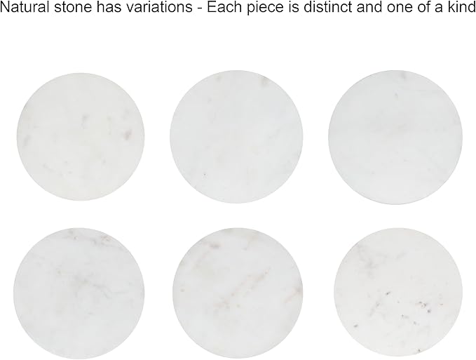Kate and Laurel Nisha Traditional Marble Round Drink Table, 10 x 10 x 22, White Marble, Antique Brass, and Dark Brown, Vintage Mango Wood Circle Mini Table for Use as Plant Stand or Living Room Decor
