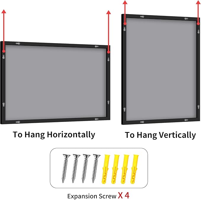 YIROMAN Bathroom Mirror 30"x36", Matte Black Bathroom Mirror for Over Sink with Aluminum Frame, Rectangular Vanity Mirror with Right Angle, Wall Mirror Hangs Horizontal or Vertical, Shatterproof