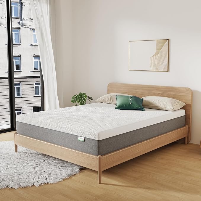 Novilla Twin XL Mattress, 6-Inch Gel Memory Foam Mattress for Cool Night Sleep & Pressure Relief,Medium Firm XL Twin Size in a Box, Bliss