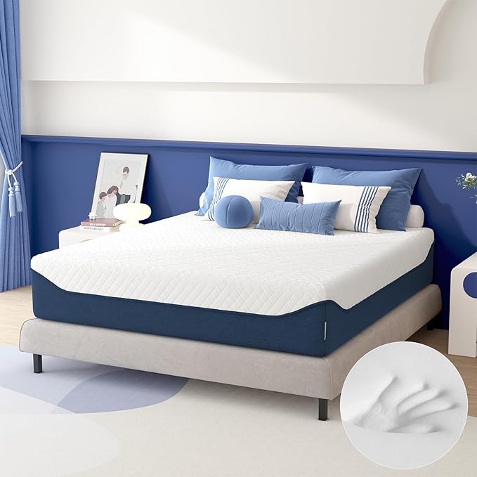 SDHYL Full Mattress, 12 Inch Gel Infused Memory Foam Mattress for Good Sleep, Bed in a Box Mid Firm CertiPUR-US Certified & Fiberglass Free, Washable Cover, 75"*54"