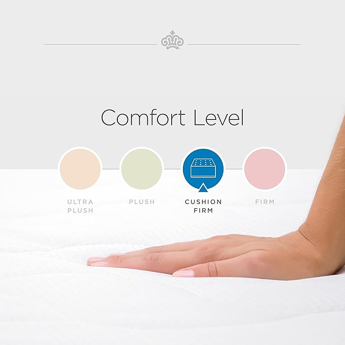 Kingsdown Cushion Firm Euro Pillow Top Hybrid Full/Double Mattress Cooling Gel Memory Foam Layer Multi-Layered Motion Isolation Cool Sleep Quilted Top Luxury Mattresses, 15-inch, Passions Engleson