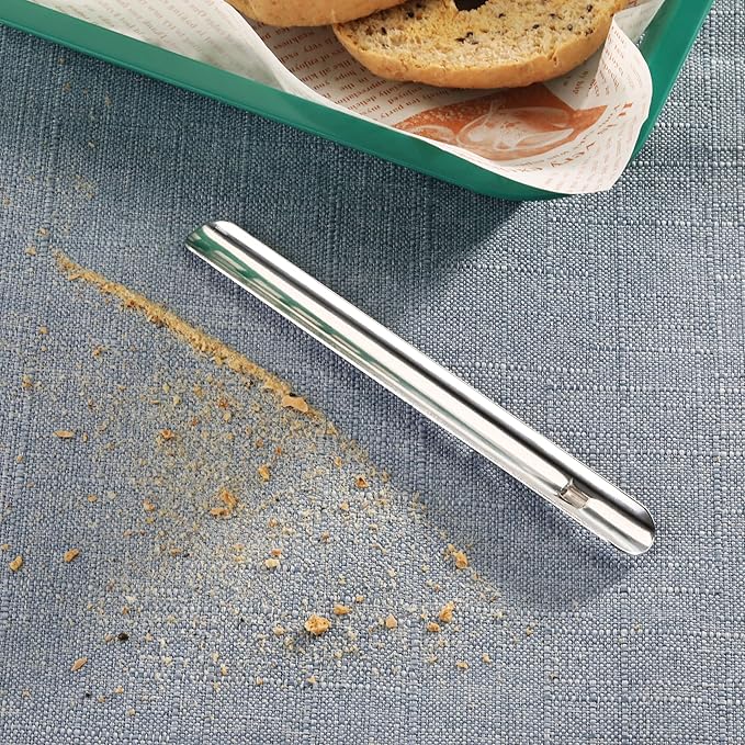 New Star Foodservice 22827 Aluminum Table Crumber 6-Inch, Set of 12, Silver
