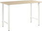 Bush Business Furniture Hustle 48W x 24D Computer Desk with Metal Legs in Natural Elm, Modular Office Table for Home and Professional Workspace