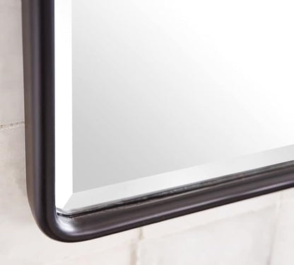 TEHOME 30 x 40'' Oil Rubbed Bronze Pivot Bathroom Mirror Tilt Vanity Mirror Large 40x30'' Dark Bronze Metal Framed Rectangle Pivoting Beveled Vanity Mirrors for Wall, Vertical