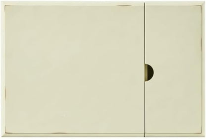 Martin Svensson Home Elegant Chairside End Table with Power, Antique Cream White