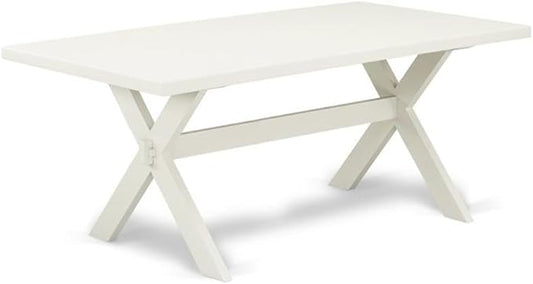 East West Furniture XT027 X-Style Mid-Century Modern Dining Table - a Rectangle Kitchen Table Top with Stylish Legs, 40x72 Inch, Multi-Color