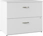 Bush Business Furniture Office in an Hour 2 Drawer Lateral File Cabinet in Pure White | Locking Storage for Letter, Legal, and A4-Size Documents