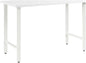 Bush Business Furniture Hustle 48W x 24D Computer Desk with Metal Legs in White, Modular Office Table for Home and Professional Workspace