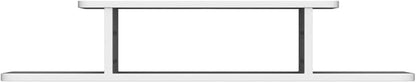 BiJun Floating TV Shelf, Entertainment Center Wall Mounted Floating Shelves for Wall Media Console Router DVD Shelf for PS4/Cable Box/DVD Players/Game Console Streaming Media Equipment (White, 35.4)
