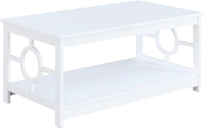 Convenience Concepts Ring Coffee Table, White