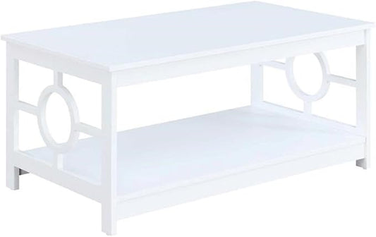 Convenience Concepts Ring Coffee Table, White