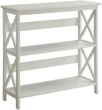 Convenience Concepts Oxford 3 Tier Bookcase, White