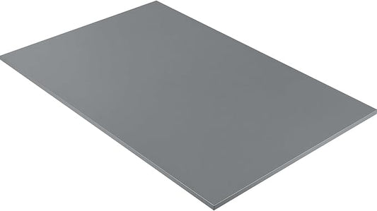 Kaboon 36x20 inch Table Top Universal, Solid One-Piece Desktop, Reversible Melamine Countertop, Double Desks, L-Desk DIY, Gray