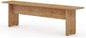 Manhattan Comfort Nomad 67" Dining Bench Seat for Indoor and Outdoor Use, Kitchen, Breakfast Nook, 2 Person Seating, Modern Rustic and Farmhouse Chic Design with Wood Grain Finish, Nature