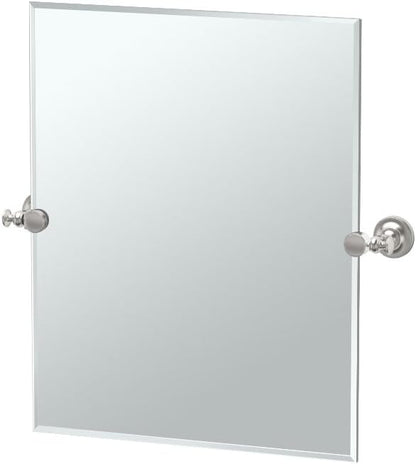 Gatco 4029SM Tavern, Small Rectangle Mirror, Satin Nickel