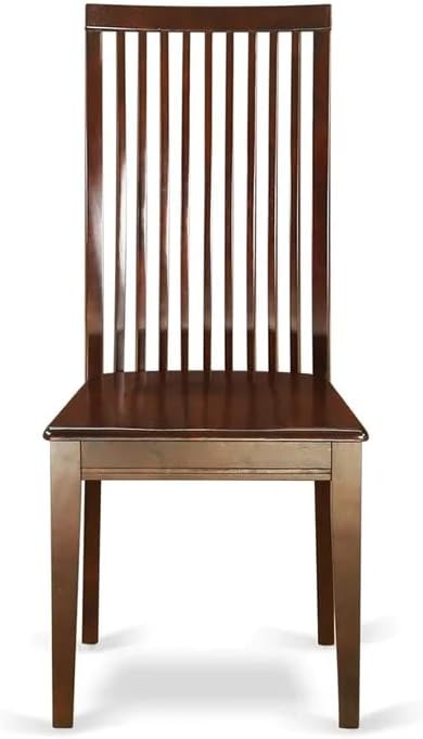 East West Furniture DOIP7-MAH-W 7 Piece Dining Table Set Consist of a Rectangle Dining Room Table with Butterfly Leaf and 6 Wood Seat Chairs, 42x78 Inch, Mahogany