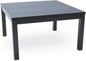 BJDesign Kotatsu - Japanese Heated Table - Wooden Chabudai Furniture with 120V Electric Heater - Low-Lying Dining and Work Desk with Temperature Control Knob (29x29in, Black)