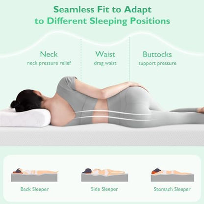 FDW California King Mattress 6 inch Gel Memory Foam Mattress Medium Firm Mattresses for Cool Sleep Relieving Pressure Relief CertiPUR-US Certified Mattress in a Box,California King