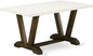 East West Furniture VT726 V-Style Dining Table - a Rectangle Wooden Table Top with Stylish Legs, 36x60 Inch, Multi-Color