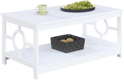 Convenience Concepts Ring Coffee Table, White