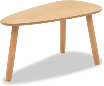 vidaXL Nesting Coffee Table 2 pcs, Side Tables with Solid Pine Wood Legs, Scandinavian Style End Table for Living Room, Brown