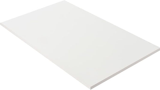 Kaboon 36x20 inch White Table Top Universal, Solid One-Piece Desktop, Reversible Melamine Countertop, Double Desks, L-Desk DIY