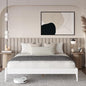 Dinkee Basic Bed Frame Without headboard - Ivory White - King