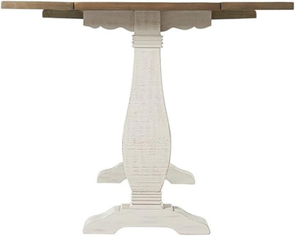 Martin Svensson Home Napa, Flip Top Sofa Console Table, White Stain and Reclaimed Natural