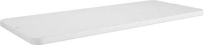 COSCO 6 Foot Blow Molded Folding Table, White