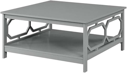 Convenience Concepts Omega Square 36" Coffee Table, Gray