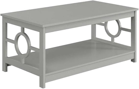 Convenience Concepts Ring Coffee Table, Gray