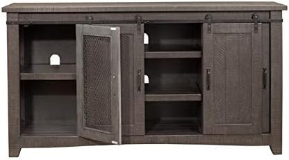 Martin Svensson Home Sierra 65" Solid Wood TV Stand, Grey