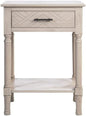 SAFAVIEH Home Collection Peyton Greige 1-Drawer Lower Shelf Accent Table ACC5704D