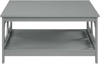 Convenience Concepts Omega Square 36" Coffee Table, Gray