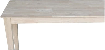 Solid Wood Extended Length Shaker Console Table - 72" Wide