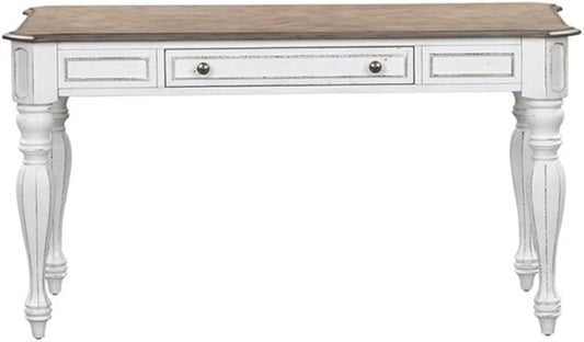 Liberty Furniture Industries Magnolia Manor Lift Top Writing Desk, W56 x D28 x H30, White
