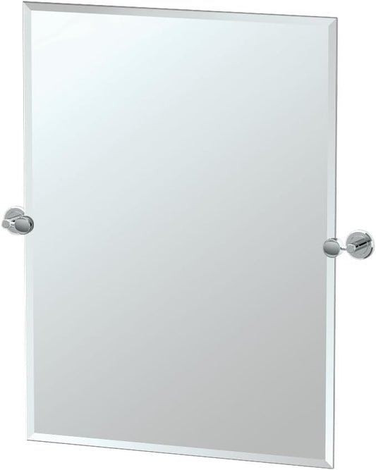 Gatco Latitude II Rectangle Mirror,, Chrome, 31.5 Inch, Frameless Rectangle, 31.50"H X 27.50"W