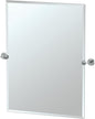 Gatco Latitude II Rectangle Mirror,, Chrome, 31.5 Inch, Frameless Rectangle, 31.50"H X 27.50"W