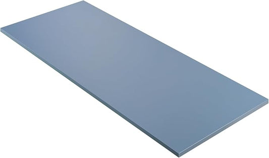 Kaboon Table Top 23.62" D x 59.1" W, Solid One-Piece Desktop, Universal Wood Countertop, Reversible Laminate Top, Double Desks, L-Desk DIY, Home and Commercial,Grayish Blue