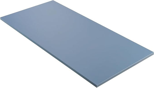 Kaboon 45x20 inch Table Top Universal, Solid One-Piece Desktop, Reversible Melamine Countertop, Double Desks, L-Desk DIY, Grayish Blue