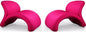 Manhattan Comfort Rosebud Fuchsia Wool Blend Accent Chair (Set of 2)