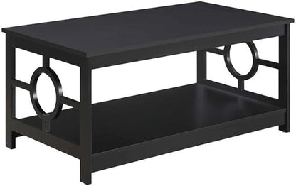 Convenience Concepts Ring Coffee Table, Black