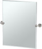 Gatco 4299SM Latitude II Rectangle Mirror, 24 H x 24 W, Satin Nickel