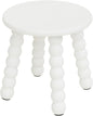 Masupu Solid Wooden Step Stool for Adults Kids, 11 inch Small Foot Stool, Non-Slip One Step Stool, Sturdy Foot Stool for Bathroom, Bedroom, Kichen, Plant Stand(White)