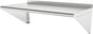 Stainless Steel Shelf 12x48 Inches, NSF Commercial Metal Wall Mounted Rack Shelves,Floating Shelving for Restaurant, Food Truck, Kitchen,Garage,Washrooms,Home&Hotel
