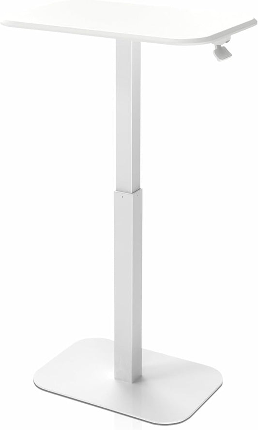 Ergohome™ ELEVANCE Table™ Height Adjustable Minimalist Tables, Laptop Desk, Living Room, Small Side Table, Drink Coffee End Table, Sofa Table for Bedroom, Study and Small Spaces (Table_WhiteCloud)
