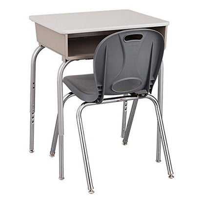 Learniture LNT-116-CSW-GT Learniture Structure Series School Chairs for Classroom, 16" Seat Height, Graphite, Pack of 4