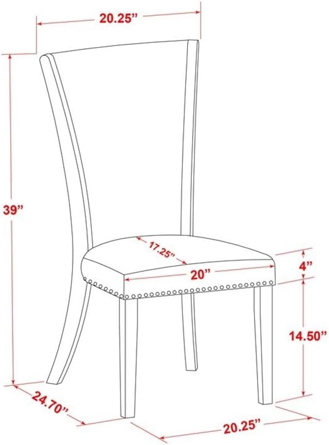 East West Furniture DOVE9-MAH-47 9 Piece Dining Set Includes a Rectangle Dining Room Table with Butterfly Leaf and 8 Light Sable Linen Fabric Upholstered Chairs, 42x78 Inch, Mahogany
